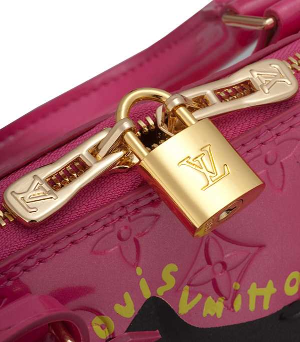 Cheap Replica Louis Vuitton Monogram Vernis Roses Alma MM M93725 Red